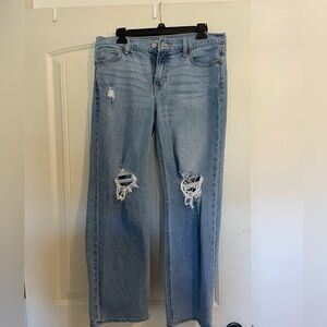 Old Navy Women's Distressed Blue Jeans